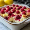 Zitronen-Himbeer-Hüttenkäse-Auflauf