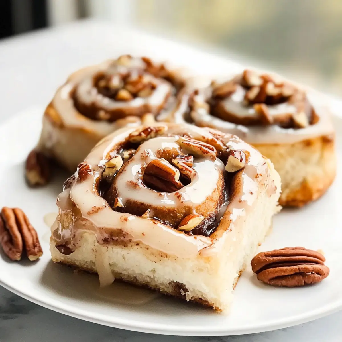 Maple Pecan Cinnamon Rolls vfubop