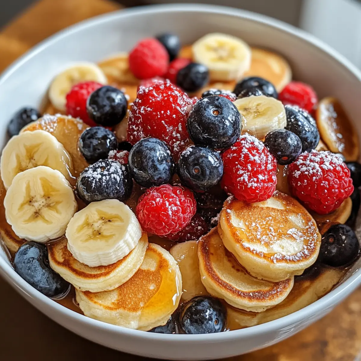 Mini Pancake Cereal Bowl Recipe ueh2y5