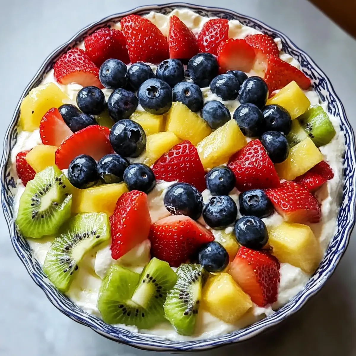 No Bake Cheesecake Fruit Salad Recipe poruau
