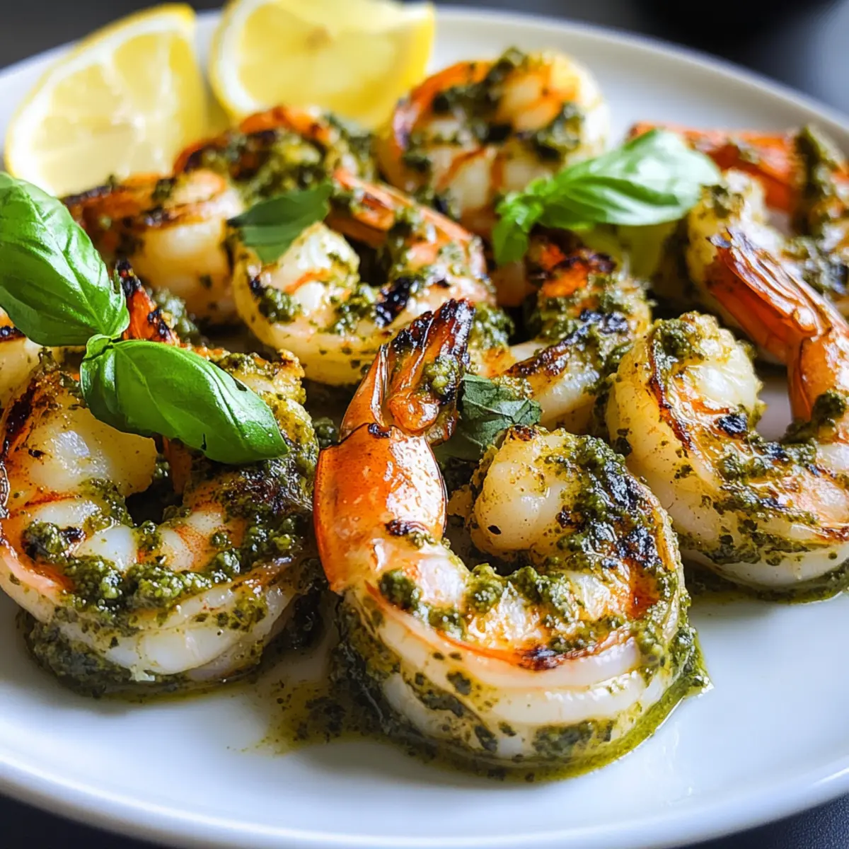 Pesto Grilled Shrimp Recipe hz2oc2
