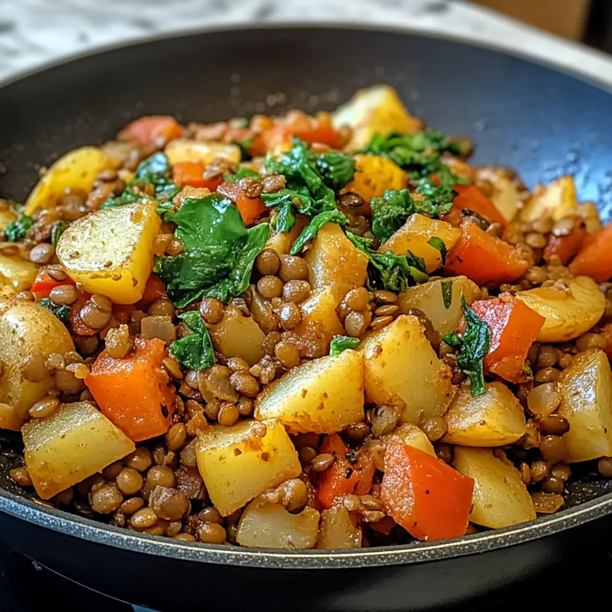 Potato Lentil Veg Skillet o1tzbi