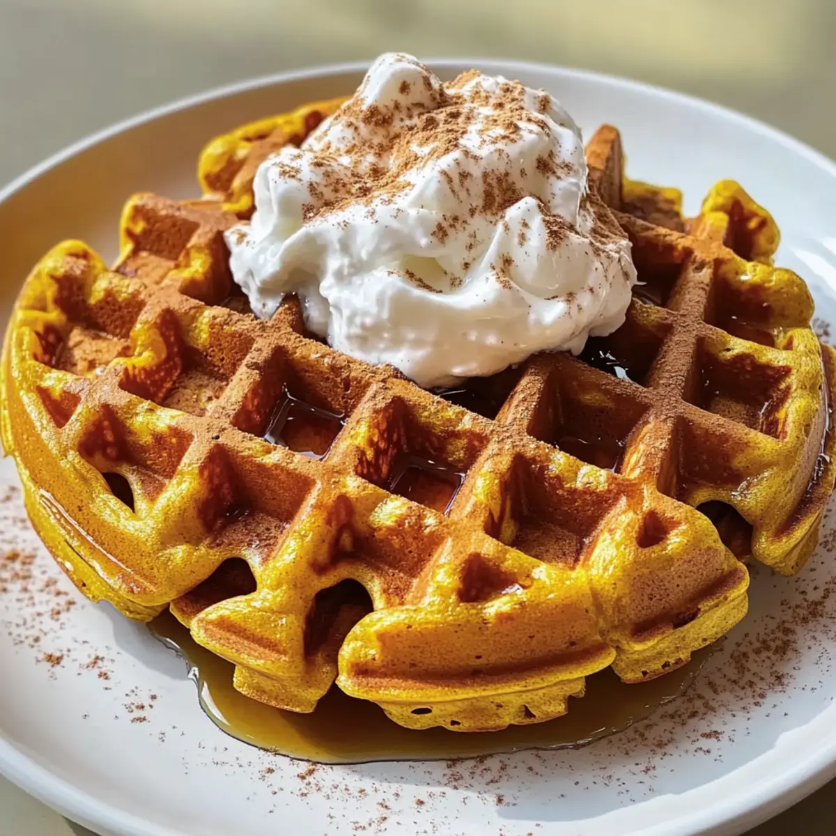 Kürbis Protein Waffeln Rezept Zutaten: 1 Tasse Hafermehl 1/2 Tasse Kürbispüree 2 Eier 1/4 Tasse Proteinpulver 1/2 Tasse Milch 1 Teelöffel Backpulver 1 Teelöffel Zimt Prise Salz Anleitung: 1. Ofen vorheizen auf 190 Grad Celsius. 2. Mischung aus Hafermehl, Proteinpulver, Backpulver, Zimt und Salz in einer Schüssel vermengen. 3. Kürbispüree, Eier und Milch in einer separaten Schüssel vermischen. 4. Trockene Zutaten zu den nassen Zutaten geben und gut verrühren. 5. Waffeleisen mit Öl einsprühen und Teig hineingeben. 6. Waffeln goldbraun backen. 7. Warm servieren.