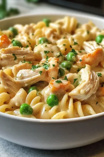 Schnelle Hähnchen-Pastete-Pasta – Gemütlicher Komfort in einem Topf