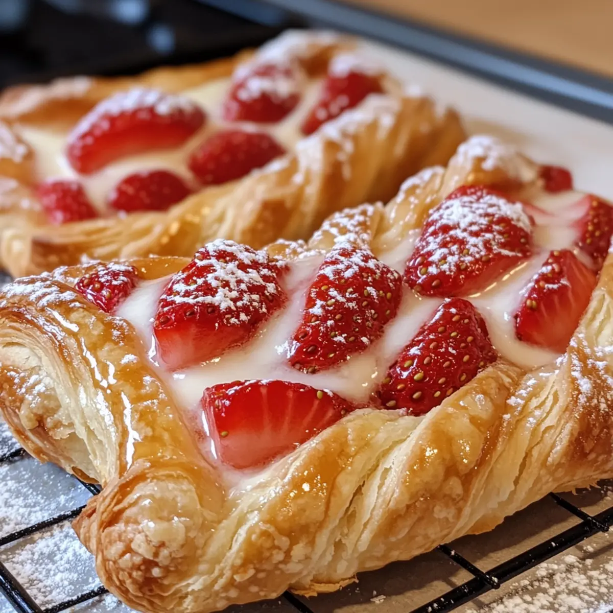 Quick Easy Strawberry Danish Recipe dcelbb