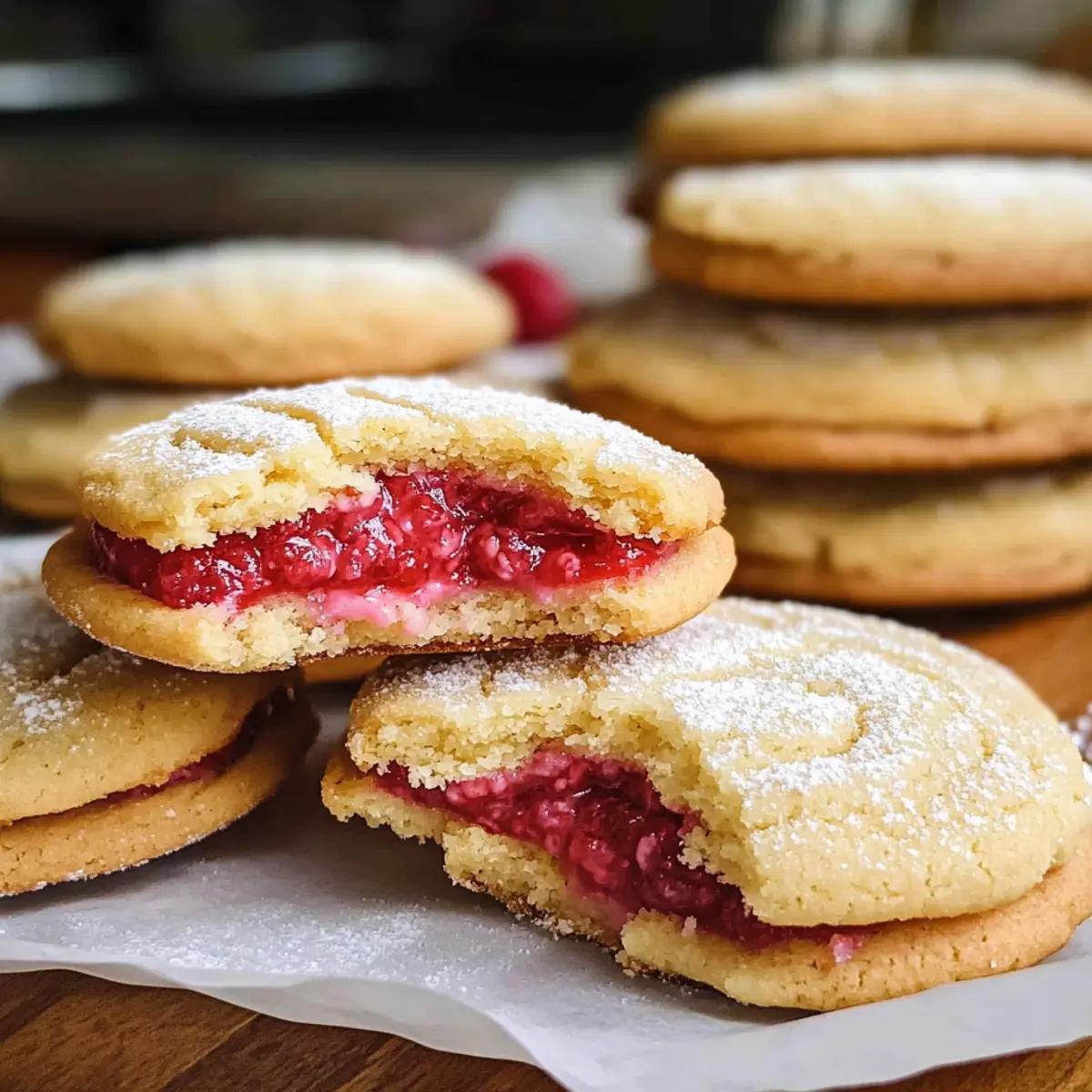 Himbeer-Käsekuchen-Kekse