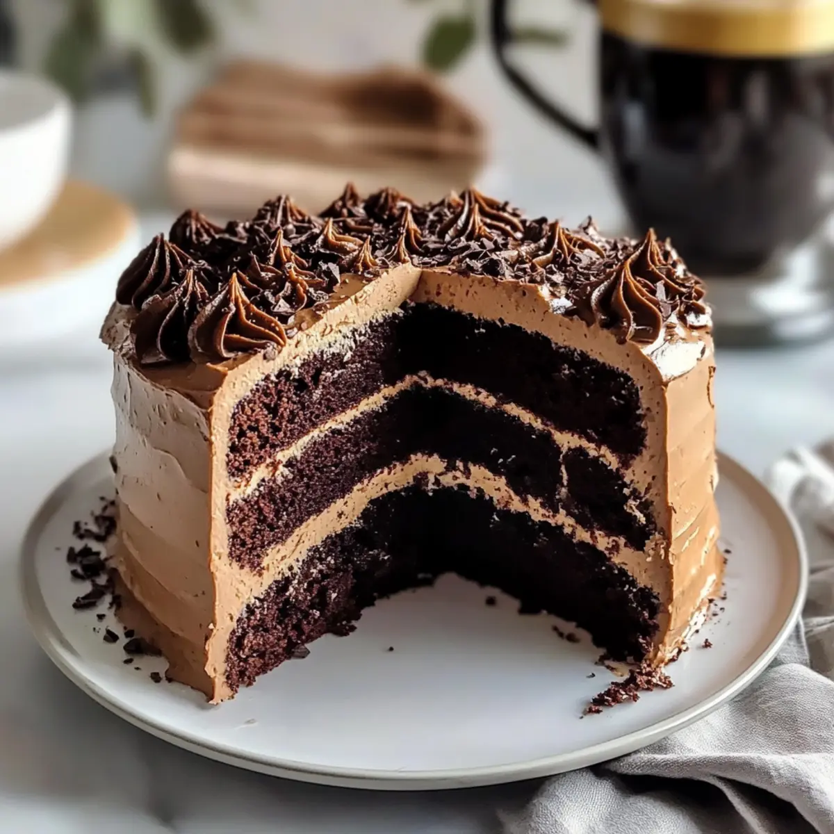 Rich Chocolate Espresso Guinness Cake kibwlu