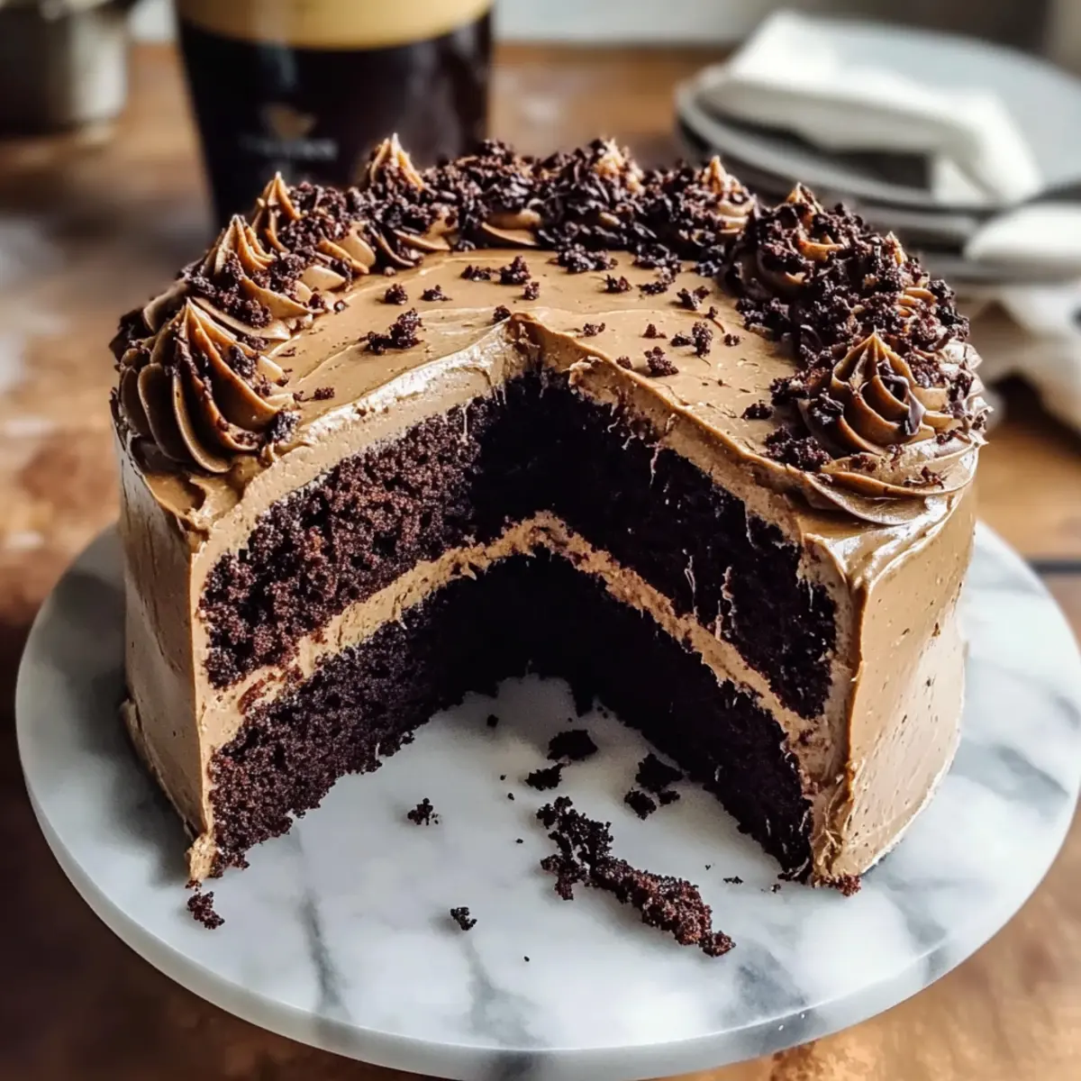 Rich Chocolate Espresso Guinness Cake kjogcc