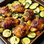 Einfache Zucchini-Pilz-Hühnchen-Pfanne Rezept schnell und gesund