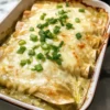 Schmoren Koch Grün Hühnchen Enchiladas Rezept
