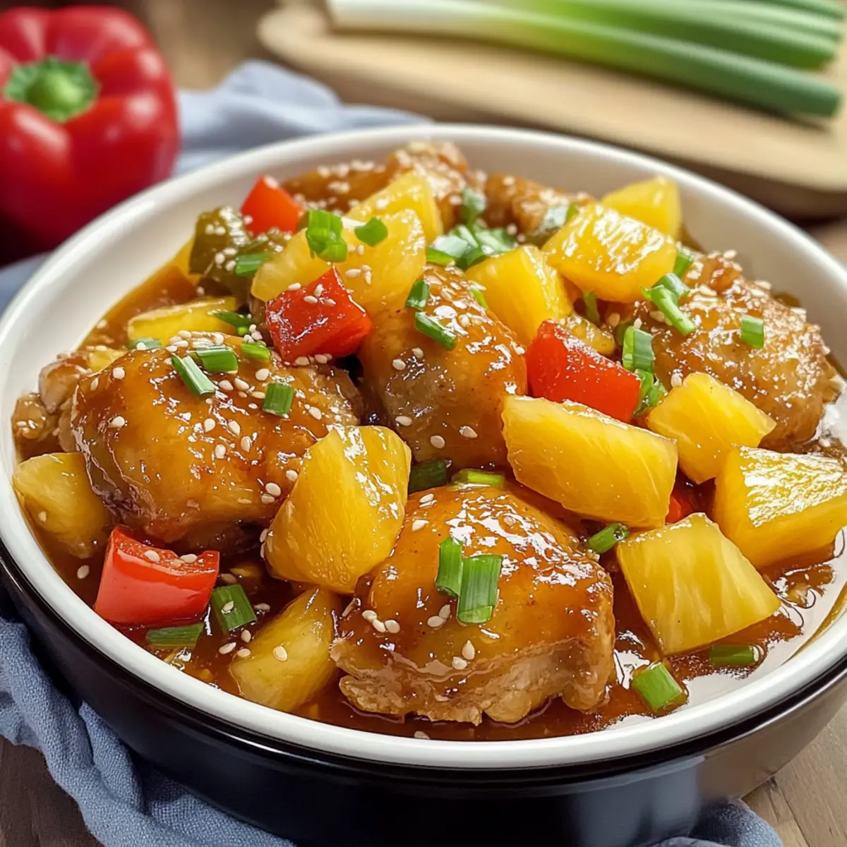 Slow Cooker Ananas Hühnchen Rezept