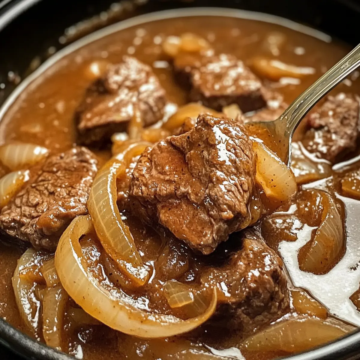 Schmoren Steak und Zwiebel Rezept