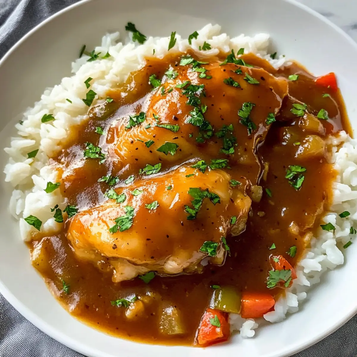 Bedeckte Kartoffelpüree mit Soße