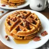 Gewürzte Kürbiswaffeln mit braunem Butter-Ahornsirup Rezept