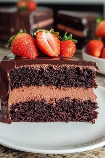 Erdbeer-Schokoladen-Schalenkuchen Rezept