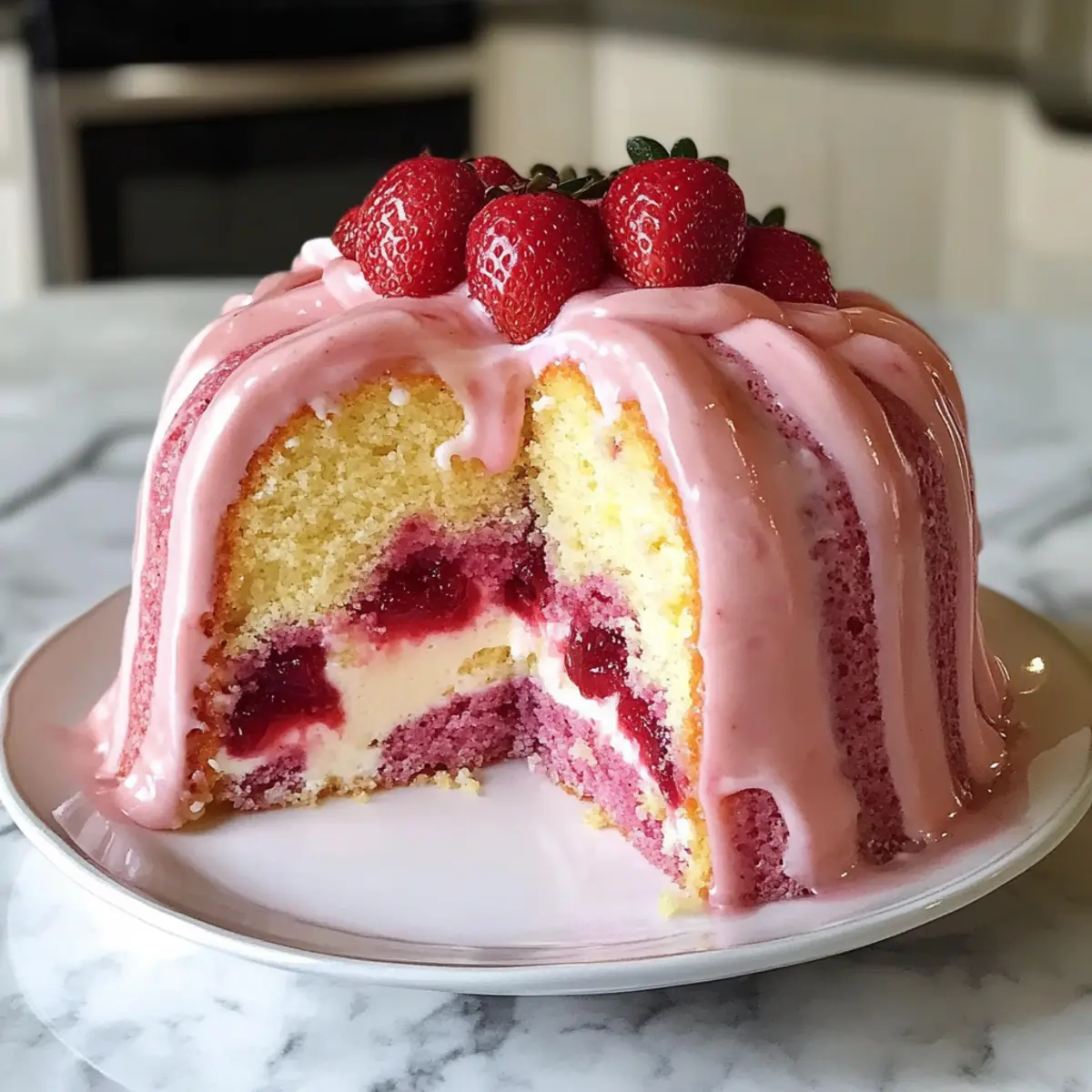 Strawberry Milkshake Pound Cake Recipe hngao7