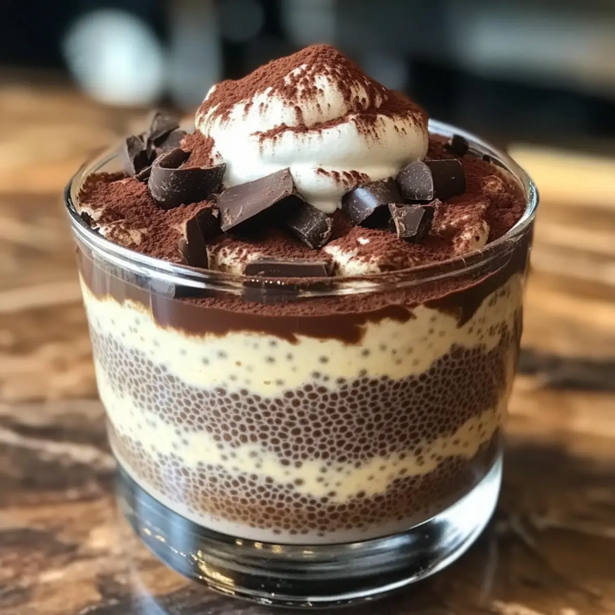 Tiramisu Chia Pudding