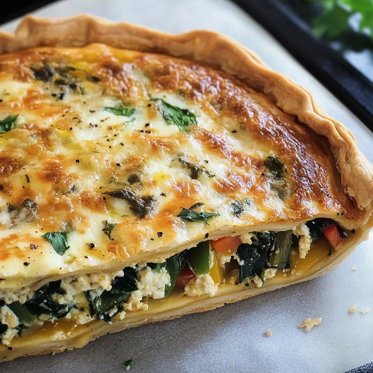Wrap-Pizza (Quiche) aus dem Ofen (proteinreich)