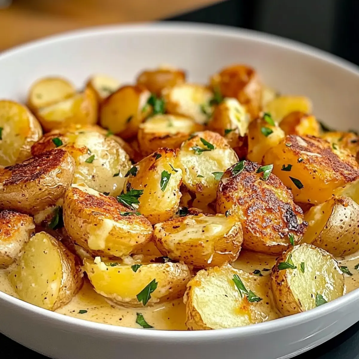 Kartoffeln in Knoblauch Sahnesauce pedgq3