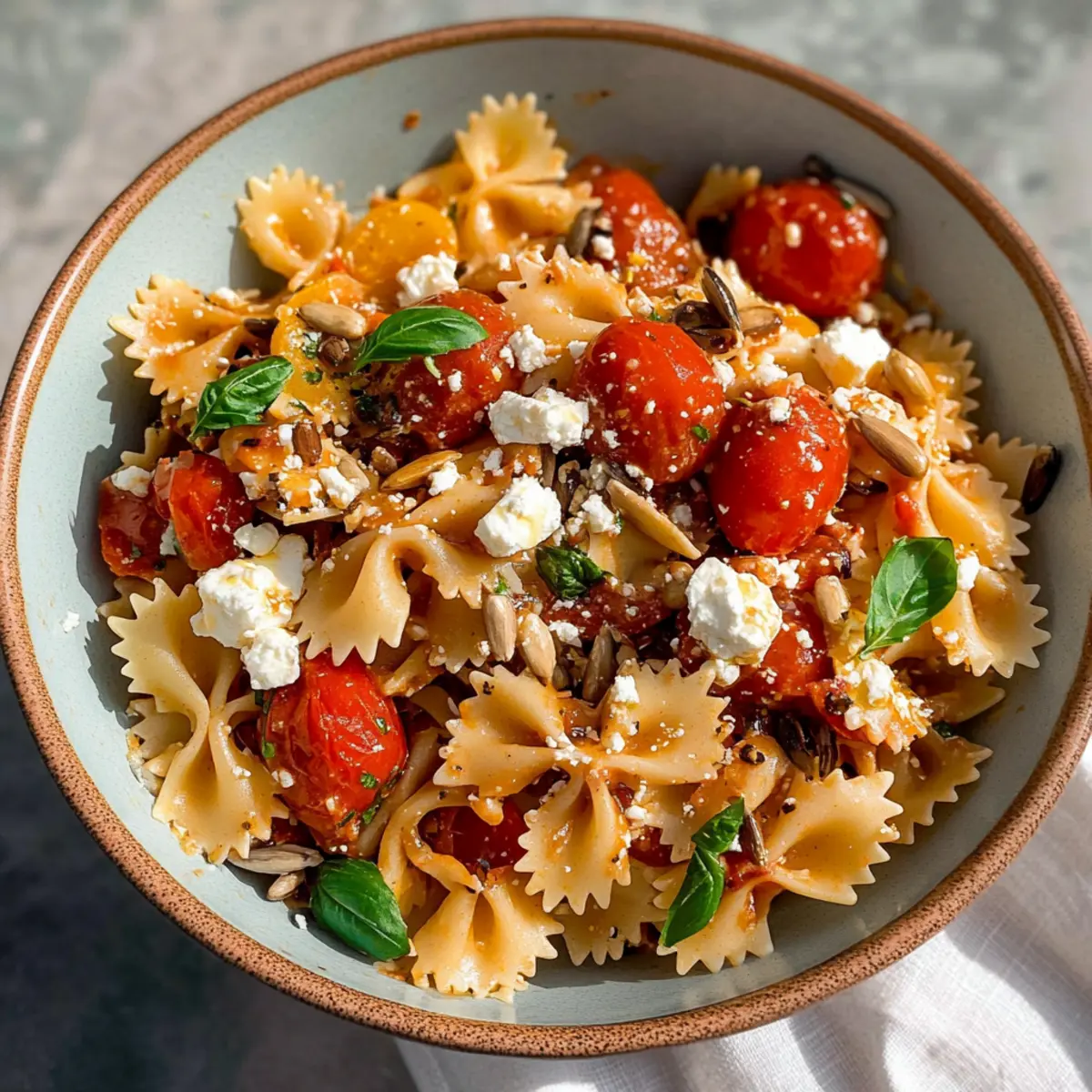 Mediterraner Nudelsalat