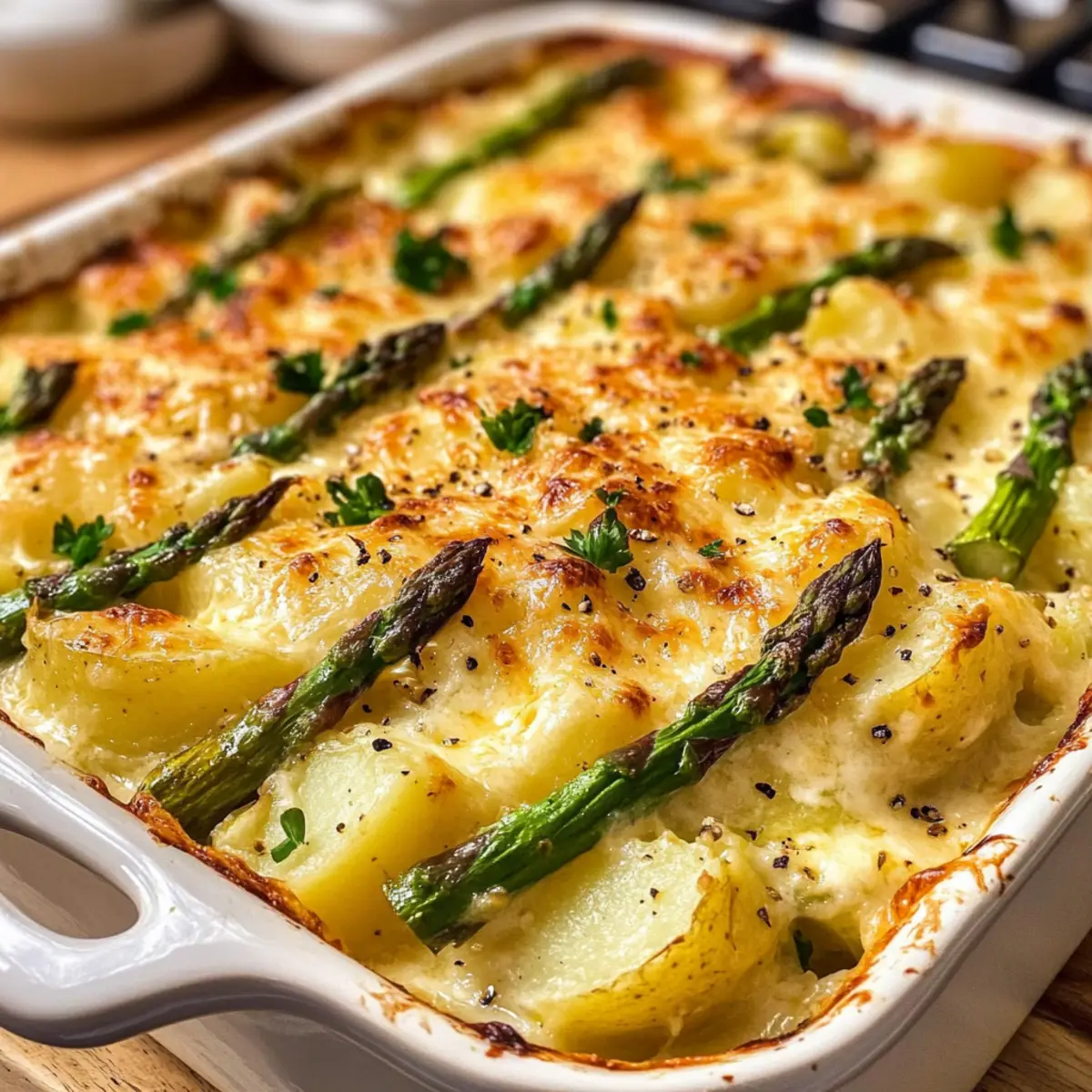 Spargelgratin