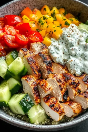 Griechische Hähnchen-Schalen