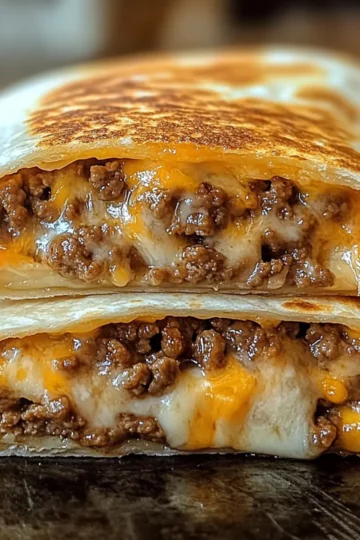 Gegrilltes Käseburrito