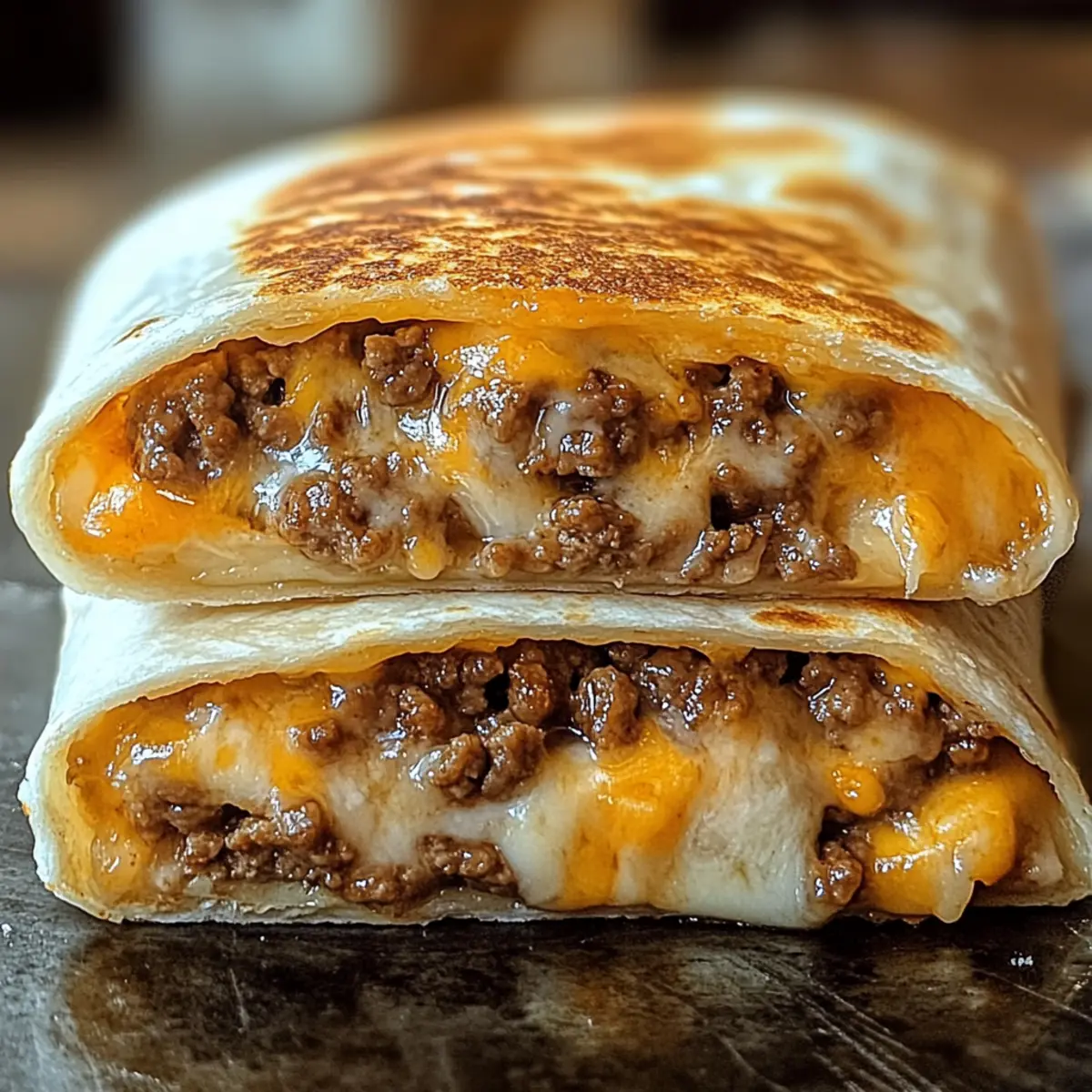 Gegrilltes Käseburrito