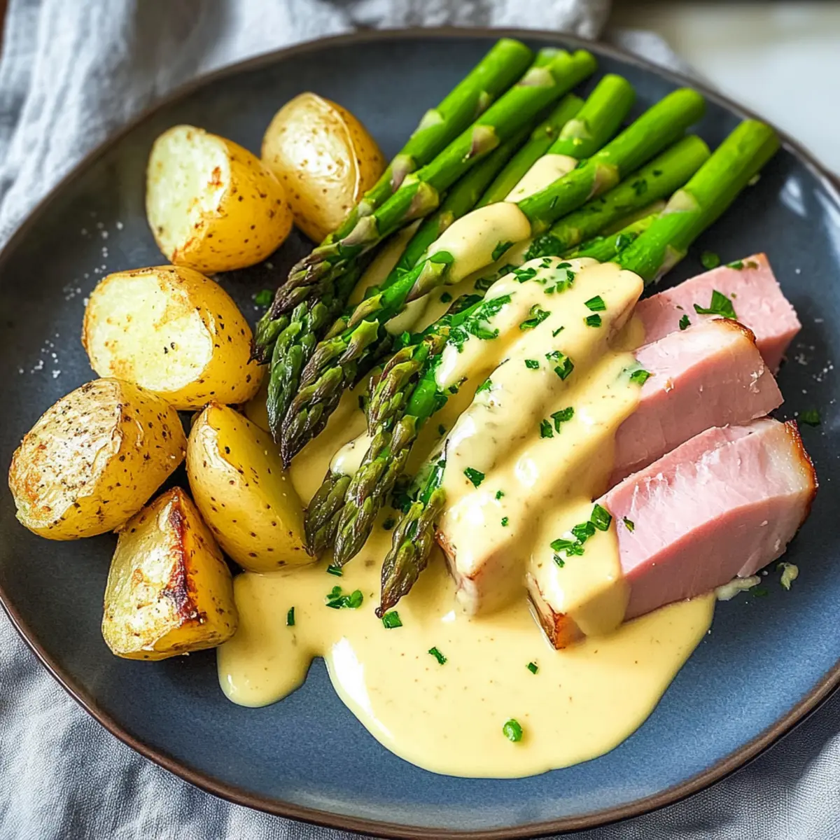 Spargel mit Sauce Hollandaise snwksh