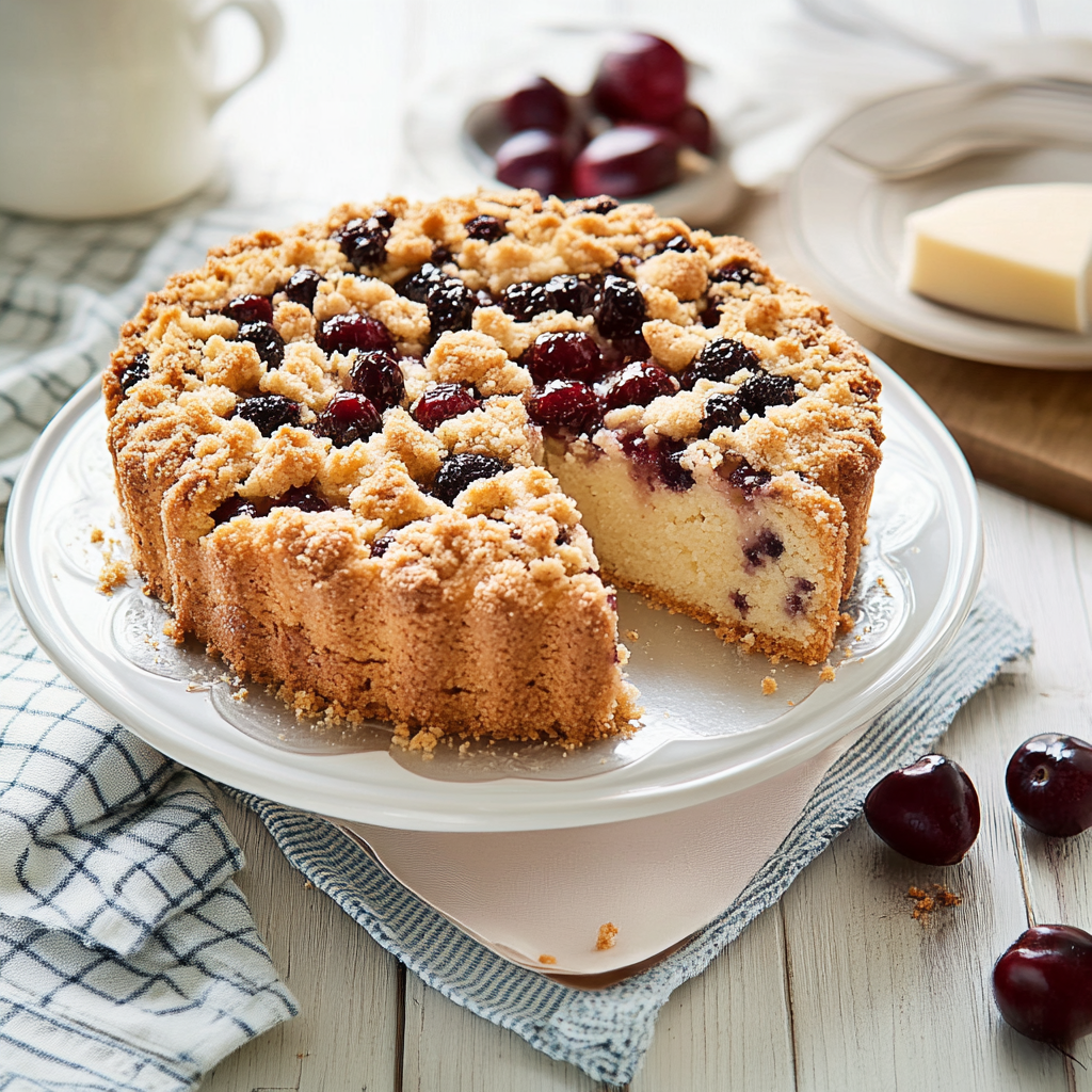Kirschstreuselkuchen Das perfekte Rezept für saftige Streusel und weichen Teig