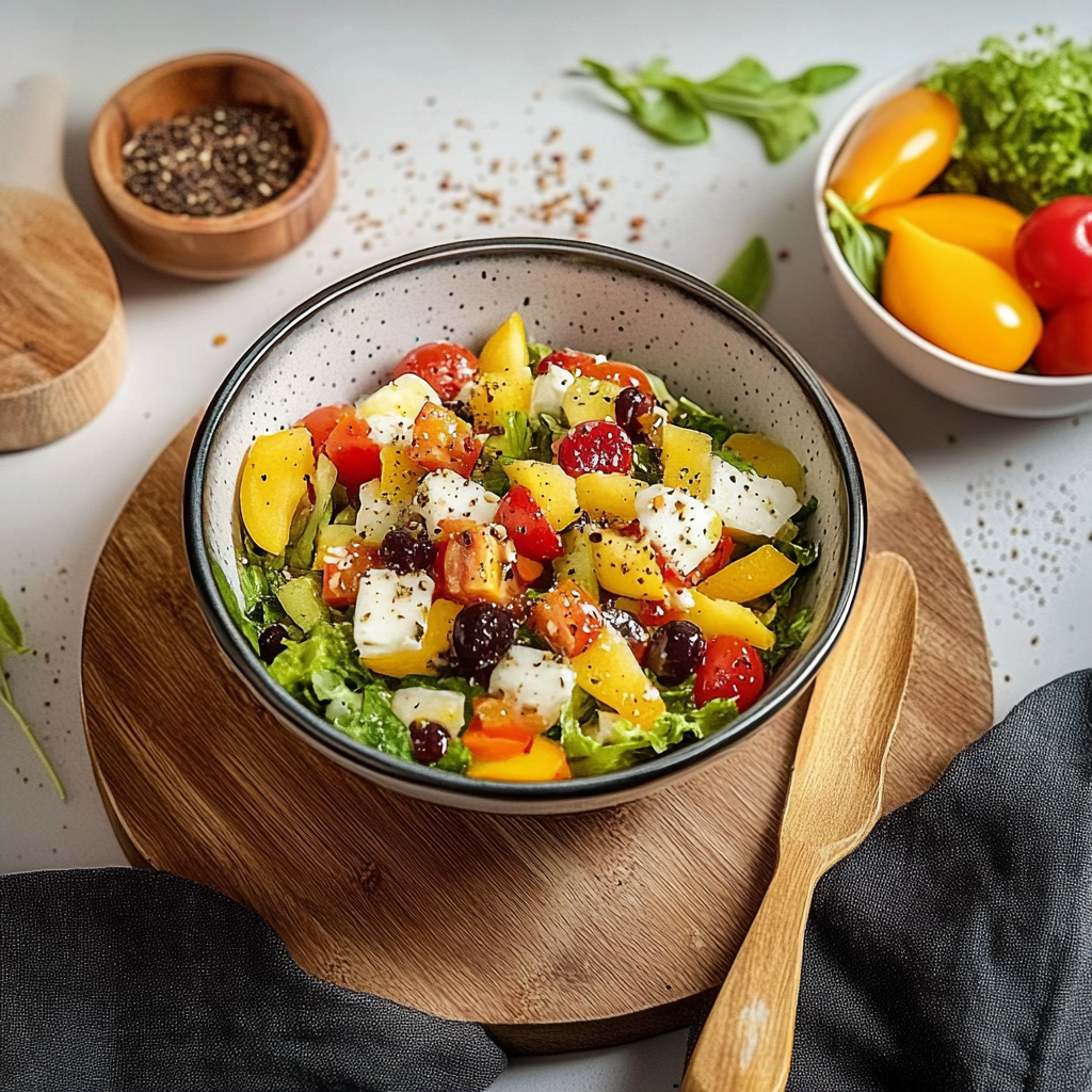 Salat Rezepte: Sommerlicher Aprikosen-Mozzarella Salat mit Curry Dressing 2 Salat Rezepte: Sommerlicher Aprikosen-Mozzarella Salat mit Curry Dressing