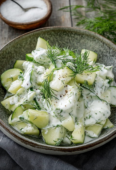 Gurken Salat Cremig Frisch & Schnell