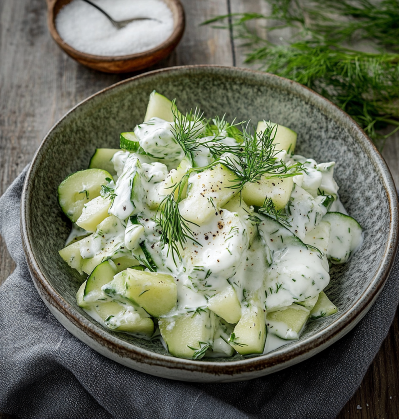 Gurken Salat Cremig Frisch & Schnell 6 Gurken Salat Cremig Frisch & Schnell