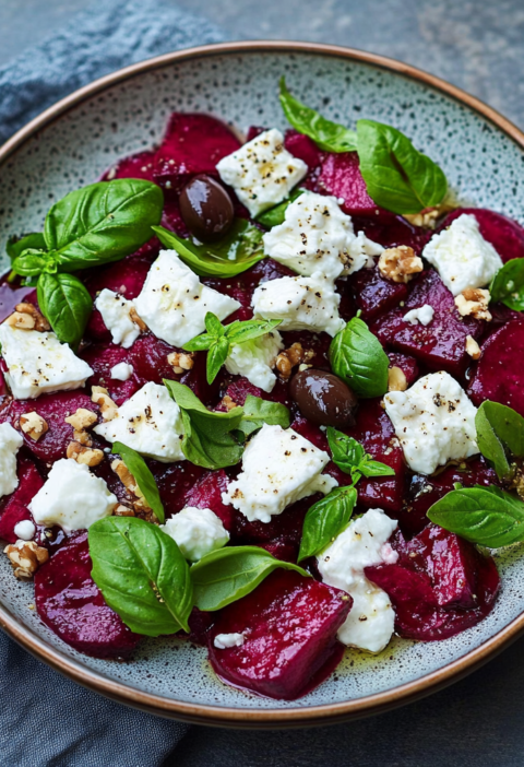 Rote-Bete-Salat mit Feta und Walnüssen – Ein fruchtiger Herbstgenuss